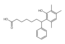 7-(2-hydroxy-3,4,6-trimethylphenyl)-7-phenylheptanoic acid Structure