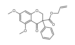 3-allyloxycarbonyl-5,7-dimethoxy-3-phenylchroman-4-one Structure