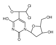 5-(2,2-dichloro-1-methoxyethyl)-1-[(2R,4S,5R)-4-hydroxy-5-(hydroxymethyl)oxolan-2-yl]pyrimidine-2,4-dione结构式