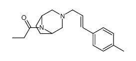 3-[3-(p-Methylphenyl)allyl]-8-propionyl-3,8-diazabicyclo[3.2.1]octane结构式