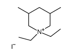 1,1-diethyl-3,5-dimethylpiperidin-1-ium,iodide结构式