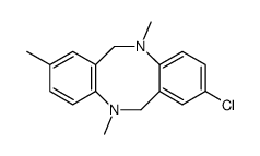 2-CHLORO-5,8,11-TRIMETHYL-5,6,11,12-TETRAHYDRO-DIBENZO[B, F][1,5]DIAZOCINE Structure