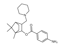 3-Piperidinomethyl-2-(4-amino-benzoyloxy)-bornan Structure