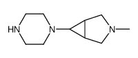 3-Azabicyclo[3.1.0]hexane,3-methyl-6-(1-piperazinyl)-,(1-alpha-,5-alpha-,6-bta-)-(9CI) structure