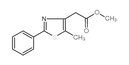 methyl 2-(5-methyl-2-phenyl-1,3-thiazol-4-yl)acetate structure