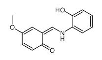 6-[(2-hydroxyanilino)methylidene]-4-methoxycyclohexa-2,4-dien-1-one Structure