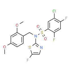 5-氯-N-(2,4-二甲氧基苄基)-2,4-二氟-N-(5-氟噻唑-2-基)苯磺酰胺图片