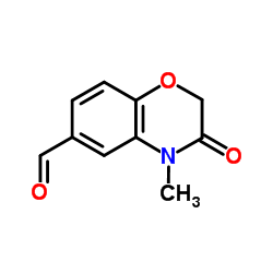 4-Methyl-3-oxo-3,4-dihydro-2H-1,4-benzoxazine-6-carbaldehyde structure