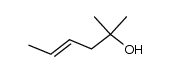 trans-2-methyl-4-hexen-2-ol Structure