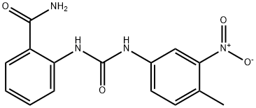 1-(2-carbamoylphenyl)-3-(4-methyl-3-nitrophenyl)urea结构式