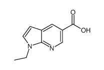 1-乙基-1H-吡咯并[2,3-B]吡啶-5-羧酸结构式