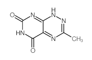 Pyrimido[5,4-e]-1,2,4-triazine-5,7(6H,8H)-dione,3-methyl- Structure