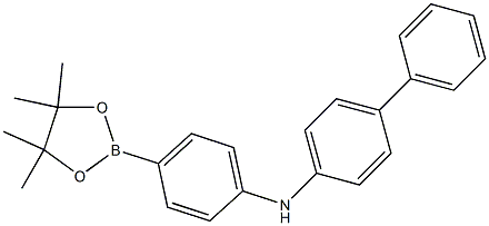 N-[4-(4,4,5,5-Tetramethyl-1,3,2-dioxaborolan-2-yl)phenyl]-[1,1'-biphenyl]-4-amine structure