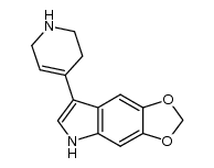 5,6-methylenedioxy-3-(1,2,3,6-tetrahydro-4-pyridyl)-1H-indole Structure