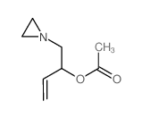 1-aziridin-1-ylbut-3-en-2-yl acetate structure