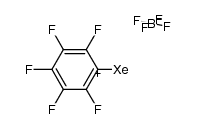 pentafluorophenylxenonium(II) tetrafluoroborate结构式