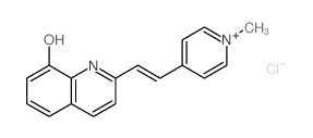 (2E)-2-[2-(1-methylpyridin-4-ylidene)ethylidene]-1H-quinolin-8-one结构式