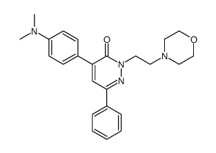 4-[4-(dimethylamino)phenyl]-2-(2-morpholin-4-ylethyl)-6-phenylpyridazin-3-one Structure