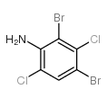 Benzenamine,2,4-dibromo-3,6-dichloro- structure