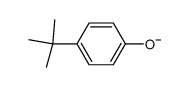 4-t-butylphenolate anion结构式