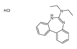 7H-benzo[d][1,3]benzodiazepin-6-yl(diethyl)azanium,chloride Structure