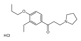 beta-1-Pyrrolidinylaethyl-(4-n-propoxy-3-aethylphenyl)-ketonhydrochlor id [German] structure