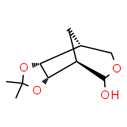 4,8-Methano-1,3-dioxolo[4,5-d]oxepin-5-ol,hexahydro-2,2-dimethyl-,(3aS,4R,8R,8aR)-(9CI) Structure