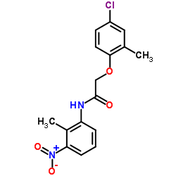 2-(4-Chloro-2-methylphenoxy)-N-(2-methyl-3-nitrophenyl)acetamide Structure