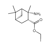 ethyl (1S,2S,3R,5S)-2-amino-2,6,6-trimethylbicyclo[3.1.1]heptane-3-carboxylate结构式