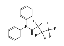 heptafluorobutyryl-diphenyl-phosphane Structure