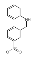 N-[(3-nitrophenyl)methyl]aniline Structure