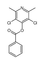 4-benzoyloxy-3,5-dichloro-2,6-dimethyl-pyridine结构式