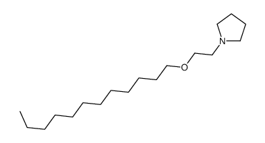 1-(2-dodecoxyethyl)pyrrolidine Structure