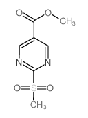 2-(甲基磺酰基)-5-嘧啶羧酸甲酯结构式