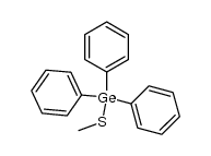 Thiomethyltriphenylgerman Structure