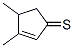 3,4-Dimethyl-2-cyclopentene-1-thione Structure