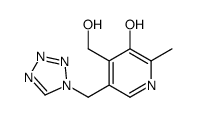 4-(hydroxymethyl)-2-methyl-5-(tetrazol-1-ylmethyl)pyridin-3-ol Structure