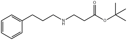 tert-butyl 3-[(3-phenylpropyl)amino]propanoate Structure
