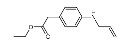 ethyl para-allylaminophenylacetate Structure