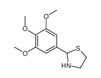 2-(3,4,5-Trimethoxyphenyl)-1,3-thiazolidine Structure