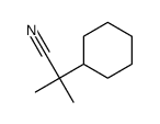 2-cyclohexyl-2-methylpropanenitrile结构式