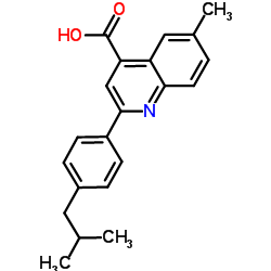 2-(4-Isobutylphenyl)-6-methyl-4-quinolinecarboxylic acid图片