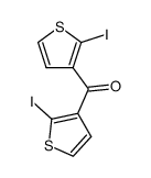 双(2-碘噻吩-3-基)甲酮结构式