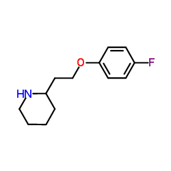 2-[2-(4-Fluorophenoxy)ethyl]piperidine Structure