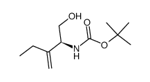 ((2S)-ethyl-1-hydroxymethyl-allyl)-carbamic acid tert-butyl ester Structure