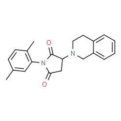 3-(3,4-dihydroisoquinolin-2(1H)-yl)-1-(2,5-dimethylphenyl)pyrrolidine-2,5-dione picture