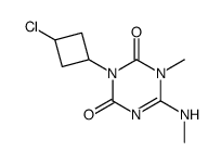 3-(3-chloro-cyclobutyl)-1-methyl-6-methylamino-1H-[1,3,5]triazine-2,4-dione Structure