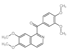 Methanone,(6,7-dimethoxy-1-isoquinolinyl)(3,4-dimethoxyphenyl)- Structure