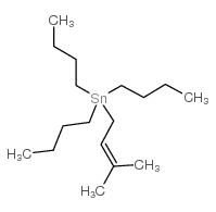 三丁基(3-甲基-2-丁烯基)锡结构式