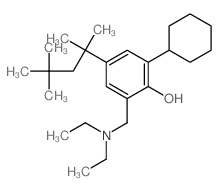 Phenol,2-cyclohexyl-6-[(diethylamino)methyl]-4-(1,1,3,3-tetramethylbutyl)- picture